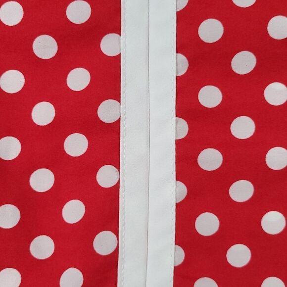 🔺️Charming Charlie Red Polka Dot Print Sleeveless Top Large - Picture 9 of 12